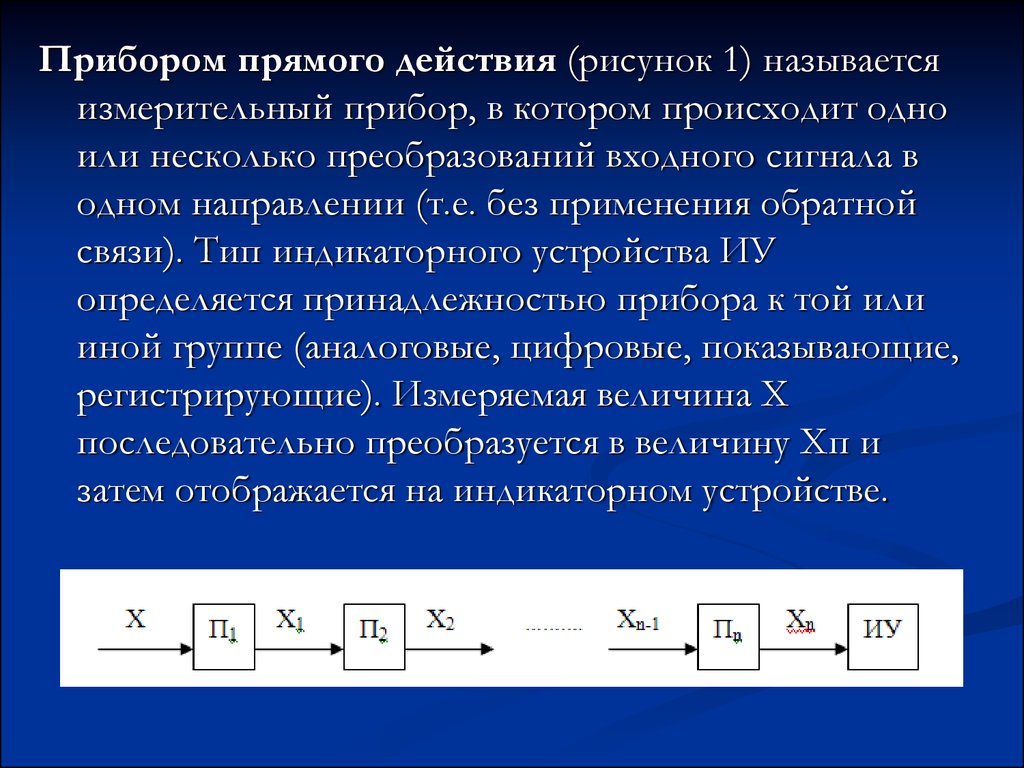 Использование обратных связей. Приборы прямого действия. Измерительные приборы прямого действия. Измерительные приборы прямого преобразования. Прямой прибор.