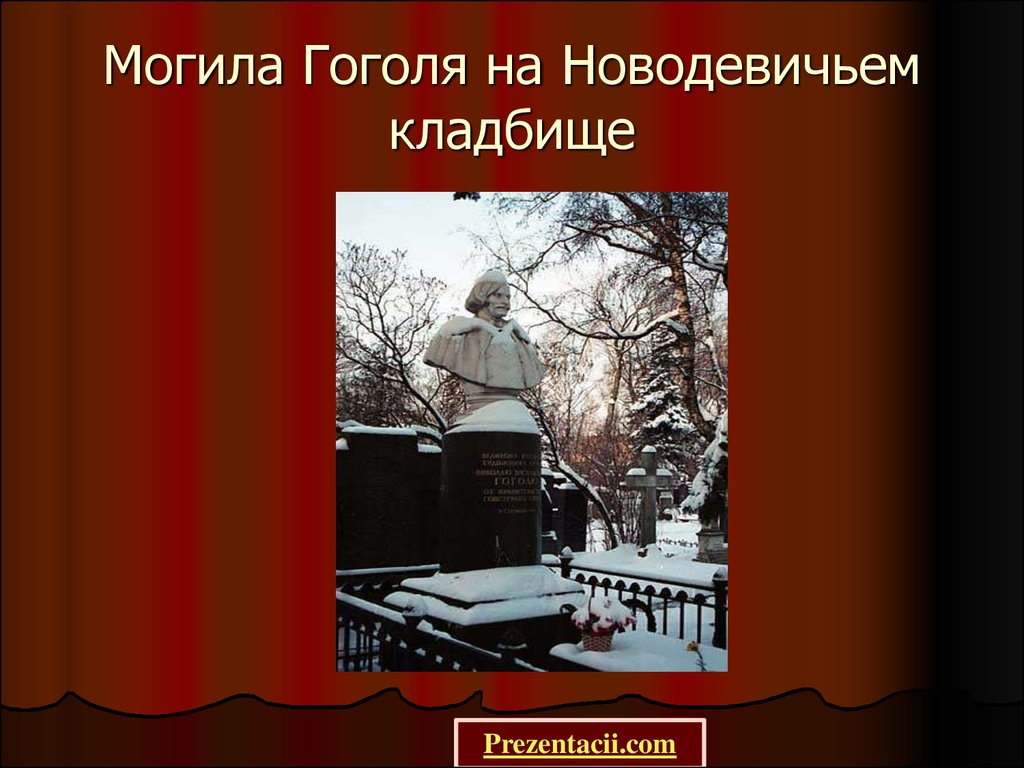 Презентация 215 лет со дня рождения гоголя. Могила Гоголя на Новодевичьем кладбище. Новодевичье кладбище Гоголь. Могила Гоголя на Новодевичьем кладбище на схеме.