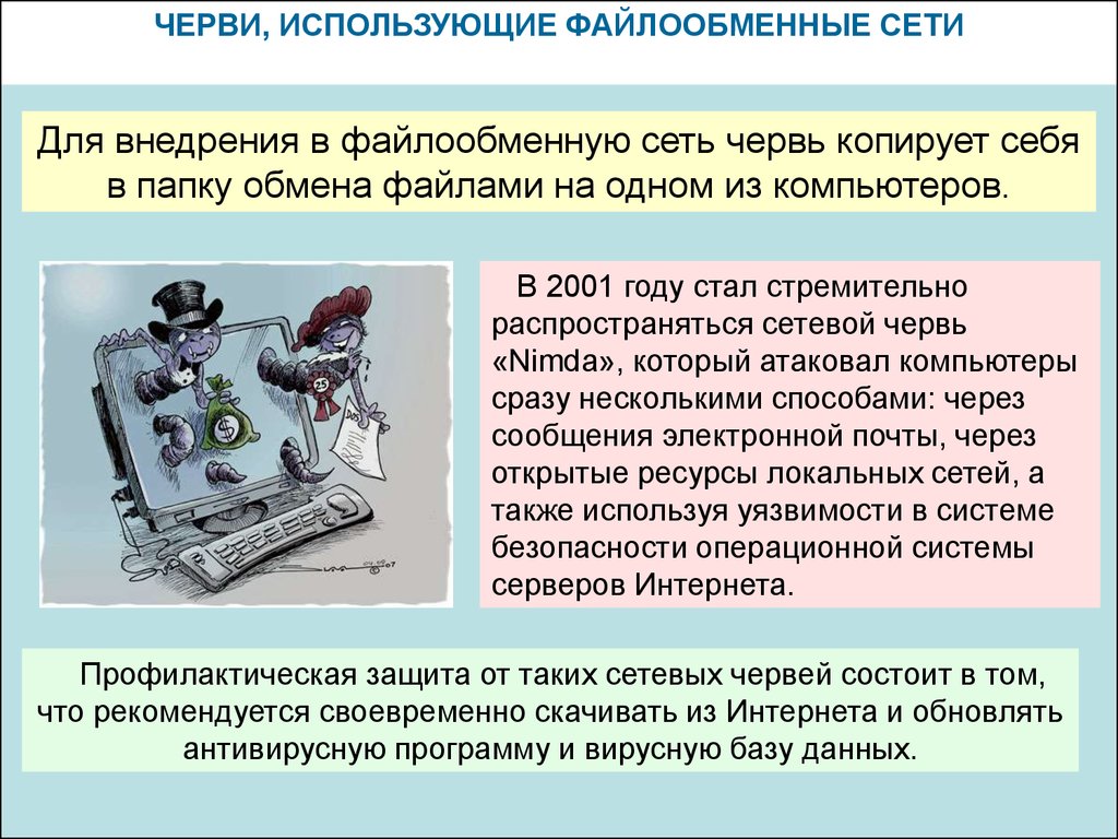 Сетевые черви картинки для презентации