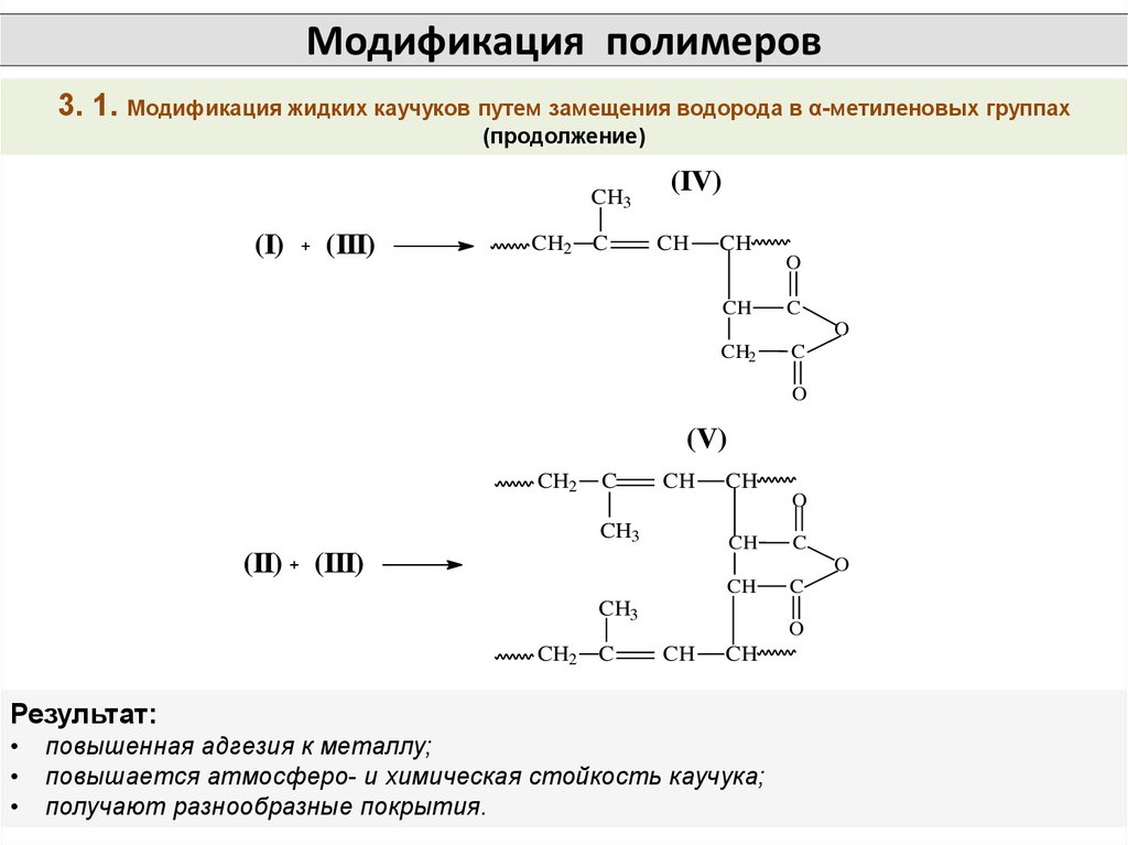 Получение полимеров