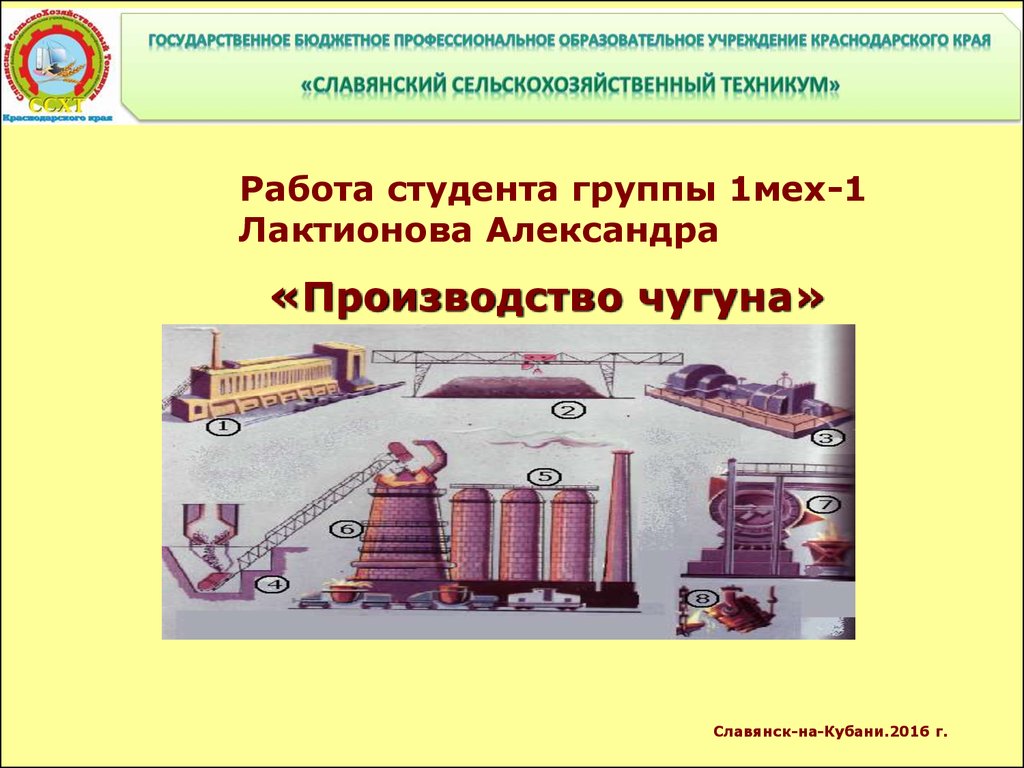 Производство чугуна презентация 11 класс