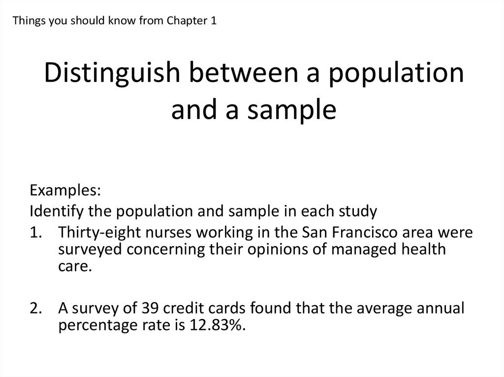 What Is The Difference Between A Population And A Sample