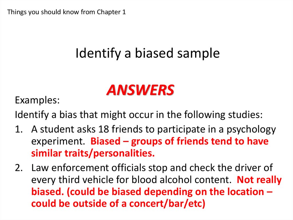 Distinguish between a population and a sample - online presentation