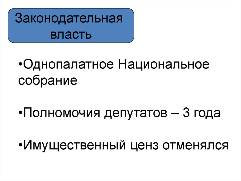 Имущественный ценз. Имущественный ценз это в истории. Высшая законодательная власть однопалатному в него 500.