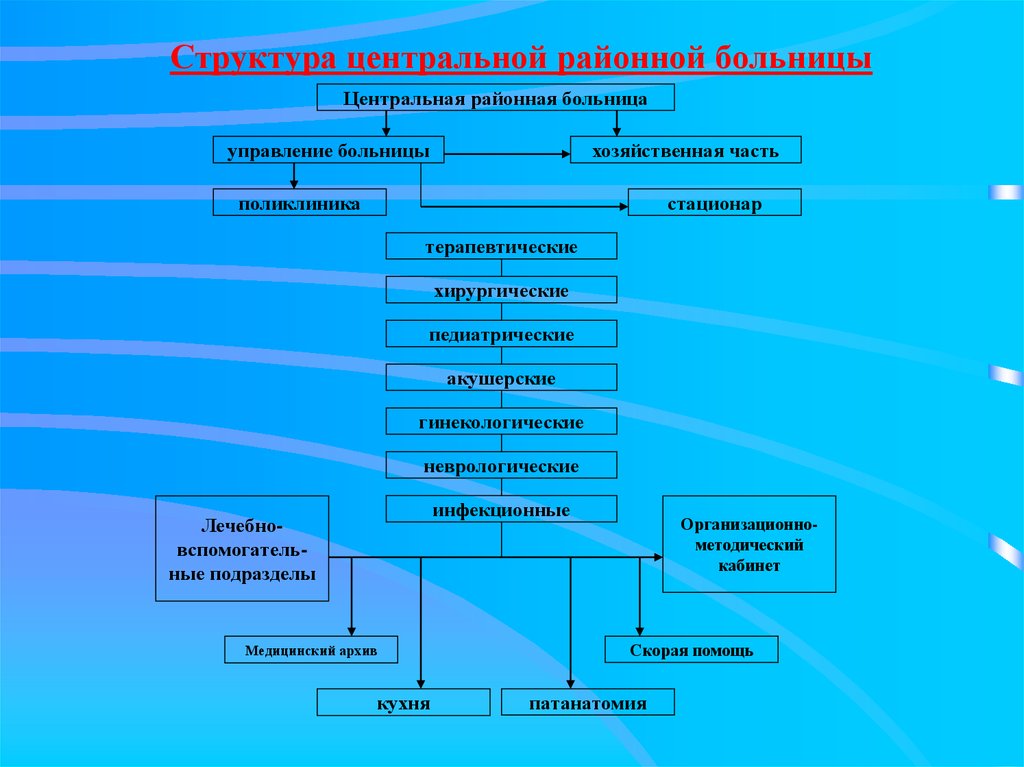 Структура детской поликлиники схема