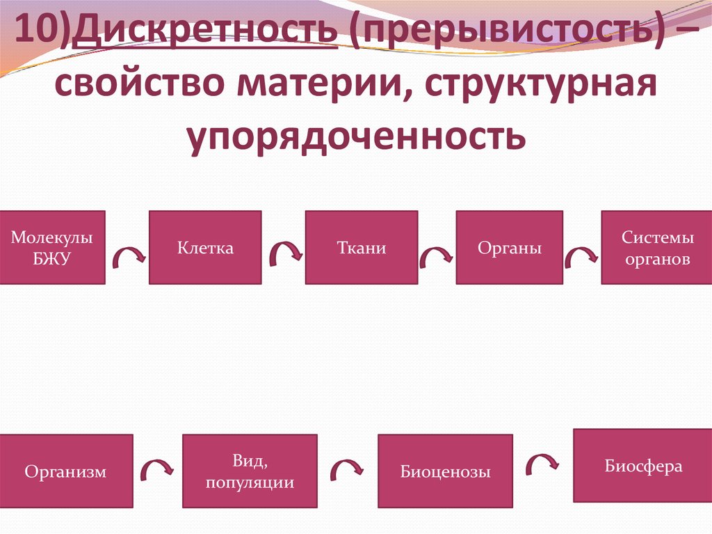 Дискретность это в биологии. Структурная упорядоченность. Свойства живых организмов дискретность. Дискретность (прерывность). Дискретность и целостность примеры.