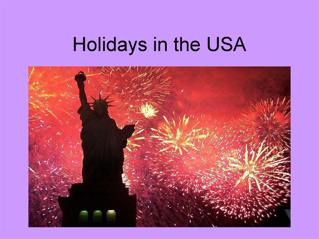 usa holidays presentation