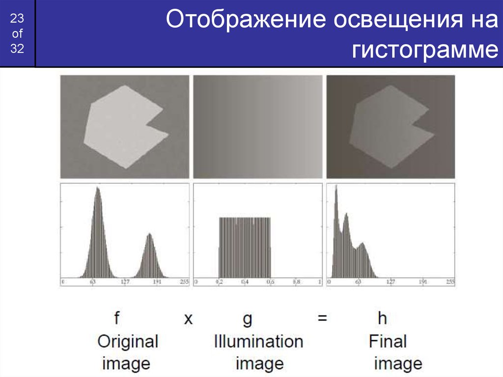 Гистограмма черно белого изображения