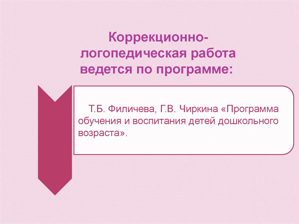 Программа т б филичевой. Основные направления логопедической работы в остром периоде. Филичева Чиркина программа. Логопедическая работа ведется по таким направлениям. Т Б Филичева биография презентация.