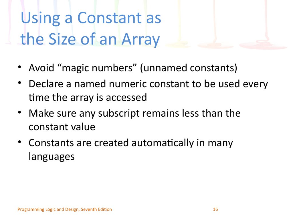 Using a Constant as the Size of an Array