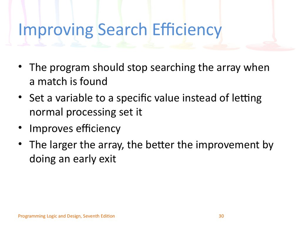 Improving Search Efficiency
