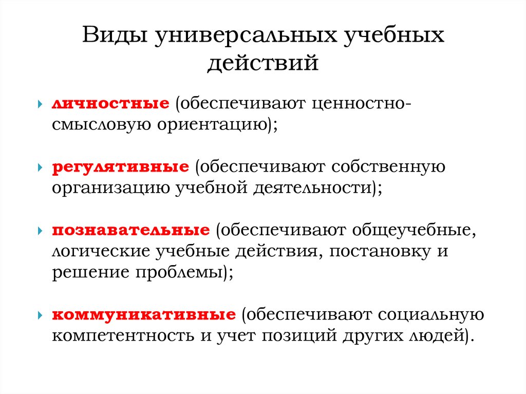 Ууд деятельность. Виды учебных действий. Виды УУД. Виды универсальных учебных. Виды базовых учебных действий.