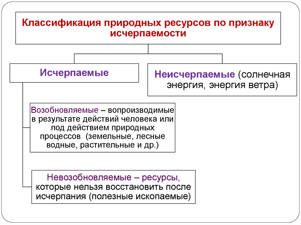 Заполните схему виды природных ресурсов неисчерпаемые возобновляемые