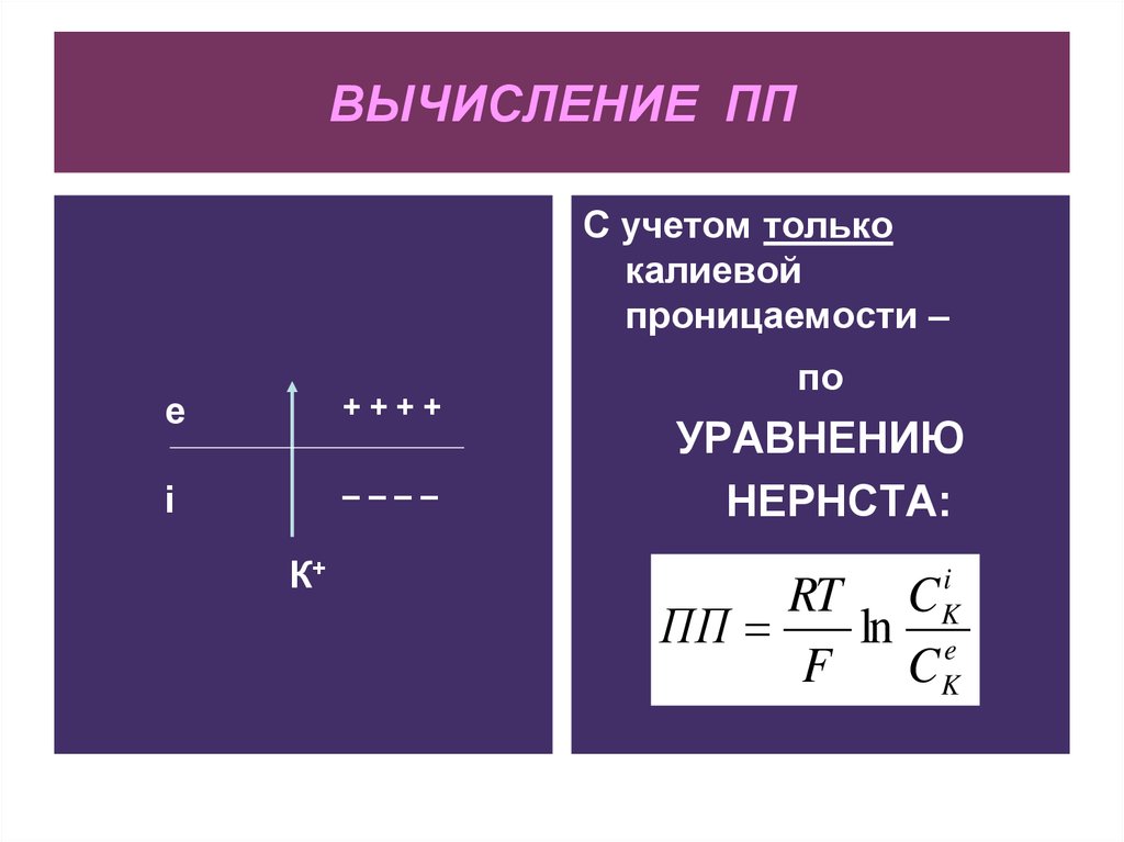 Уравнение проницаемости