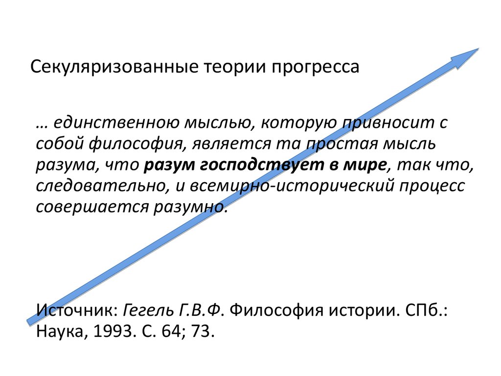 Теория исторического прогресса. Векторы теория. Векторные теории исторического прогресса. Секуляризован.