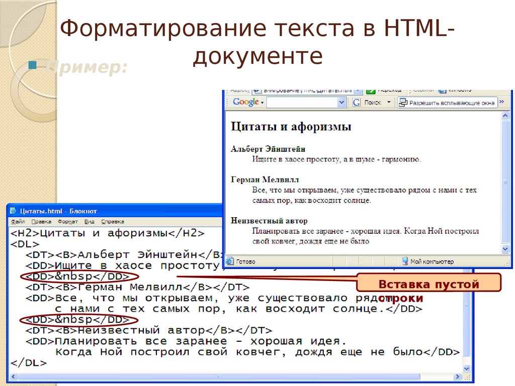 Форматирование кода. Неформатированный текст html. Форматирование текста в html. Форматирование html-документов.. Вставка текста в html.