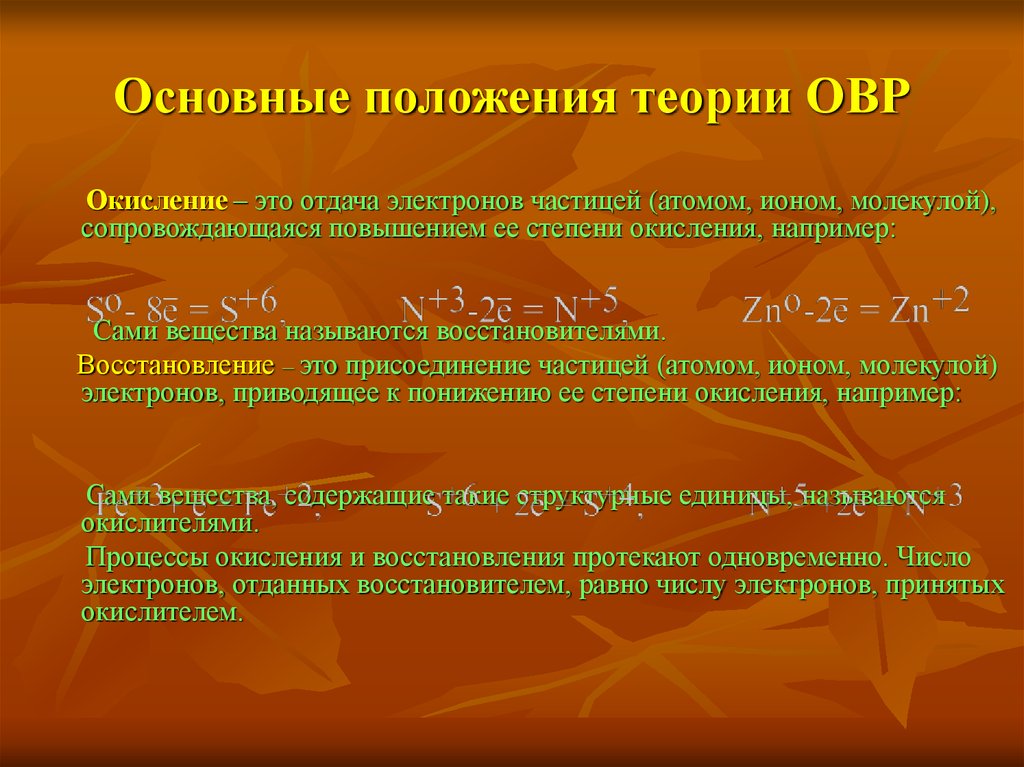 Основные положения учения