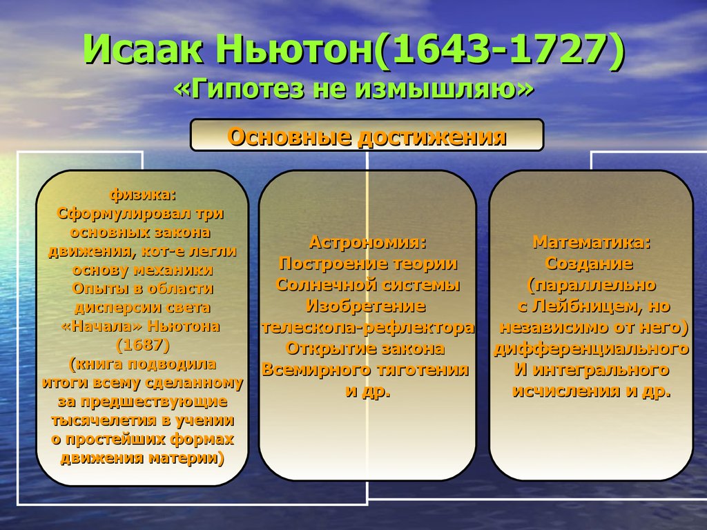 Начало революции в естествознании 7 класс презентация дмитриева