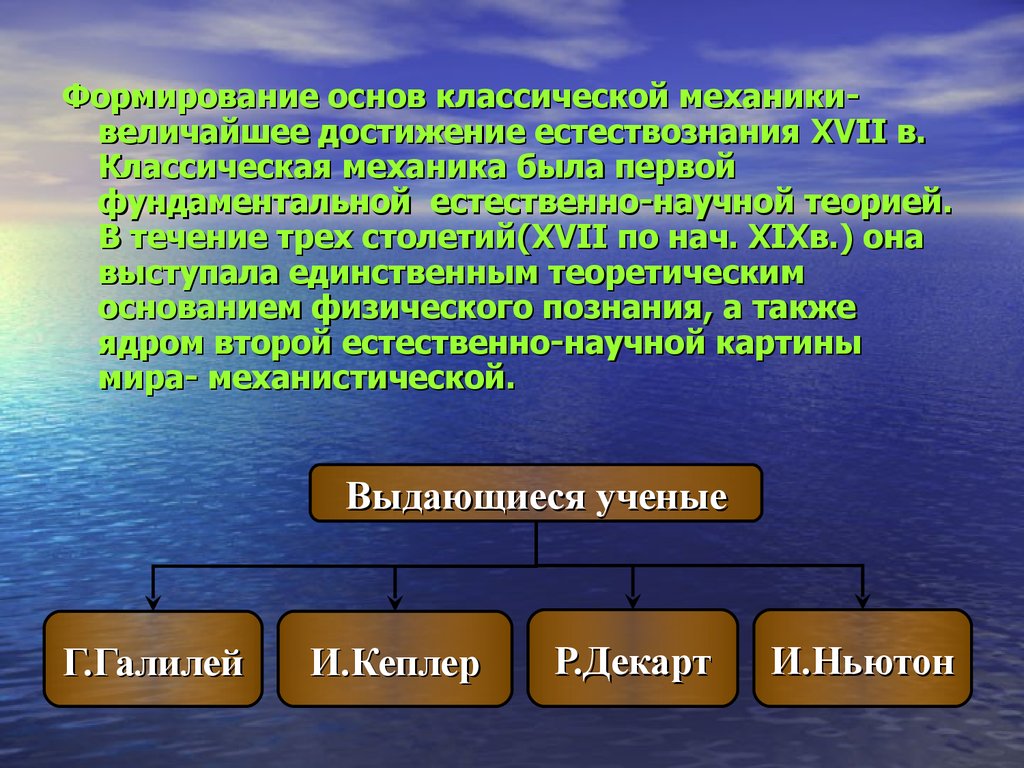 Начало революции в естествознании 7 класс презентация