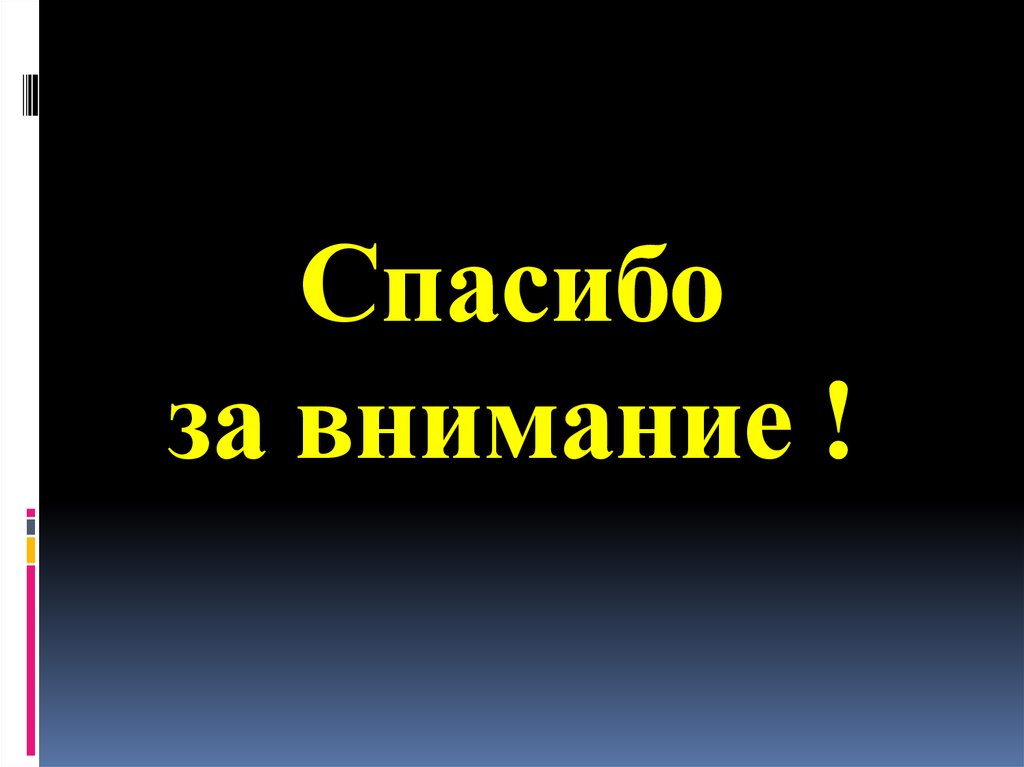 Спасибо за внимание !