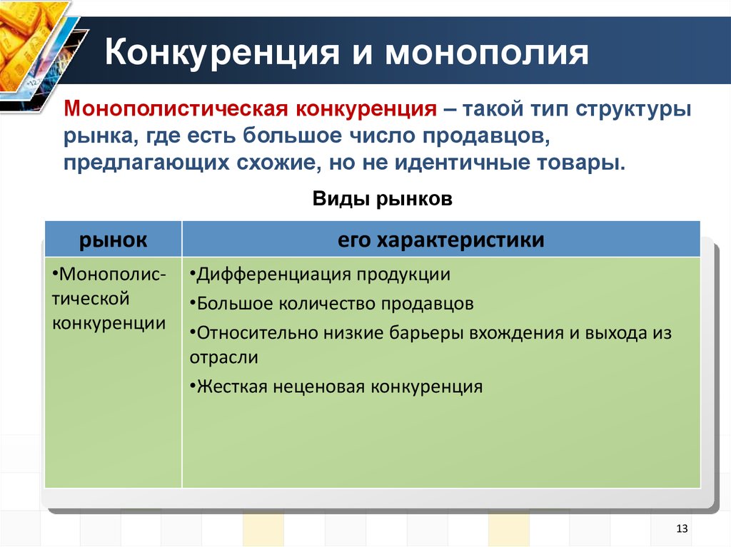 Монополистическая конкуренция это тип рынка. Монополия и монополистическая конкуренция. Отличия монополистической конкуренции от совершенной конкуренции. Монопольный и конкурентный рынок. Виды монополистических структур.