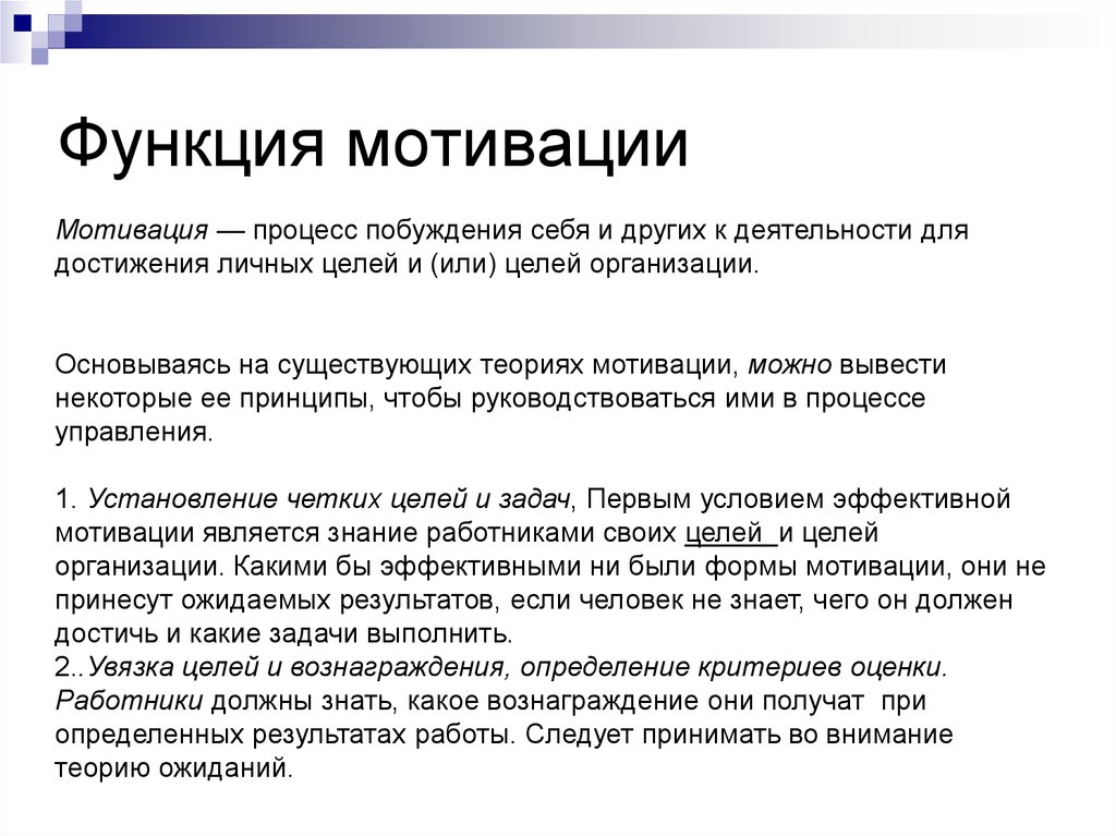 Возможности мотивации. Основные функции мотивации достижения в организации. Сущность функции мотивации в менеджменте. Функции мотивов трудовой деятельности. Мотивация и ее роль в управлении.