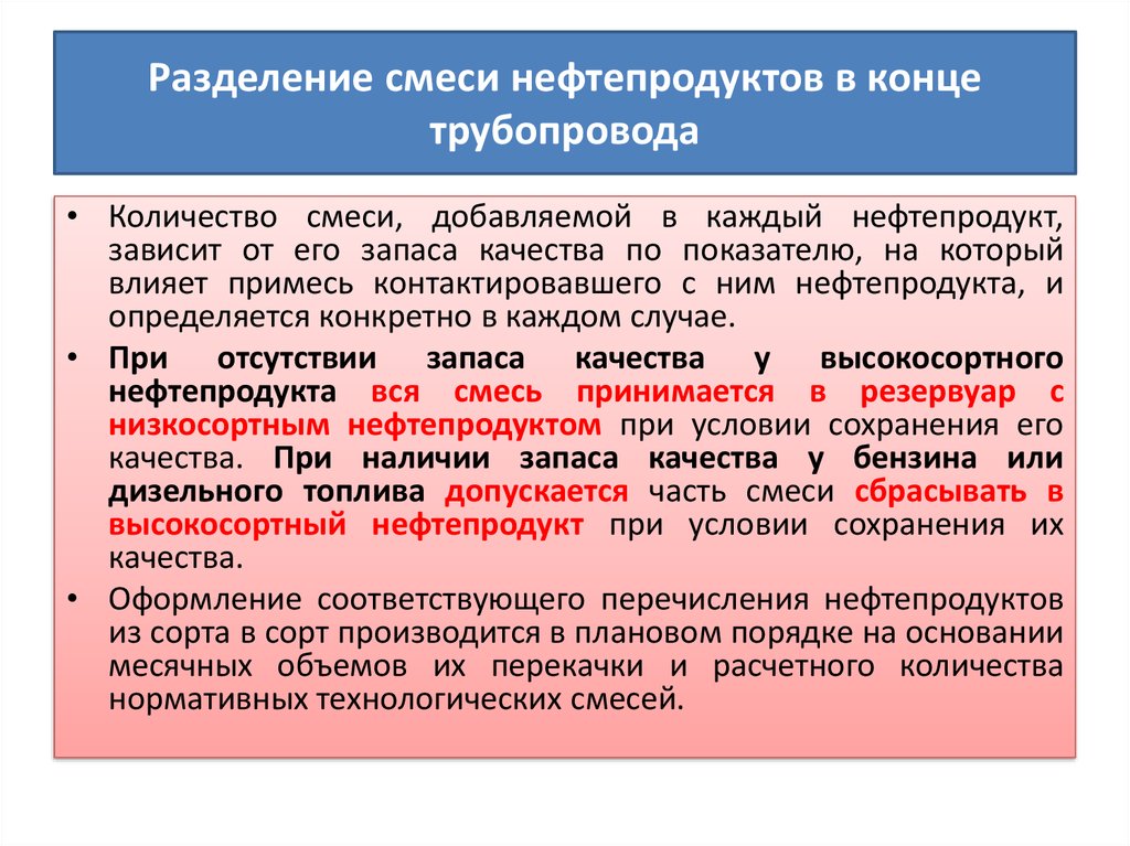 Смесь нефтепродуктов