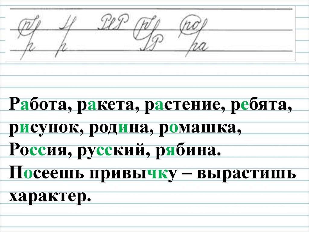 Чистописание 1 класс презентация школа россии