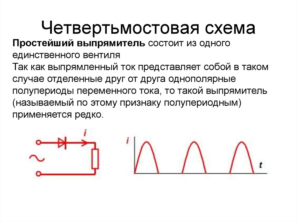 Чему равна частота пульсации для схемы четвертьмост