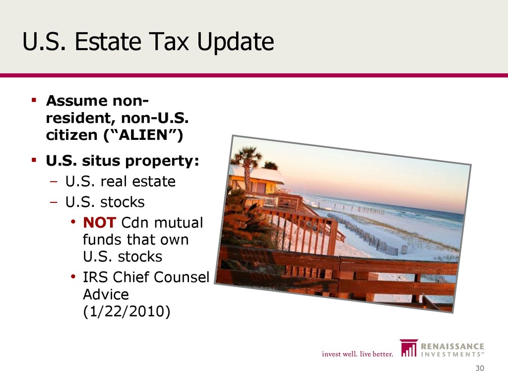 U.S. Estate Tax Update