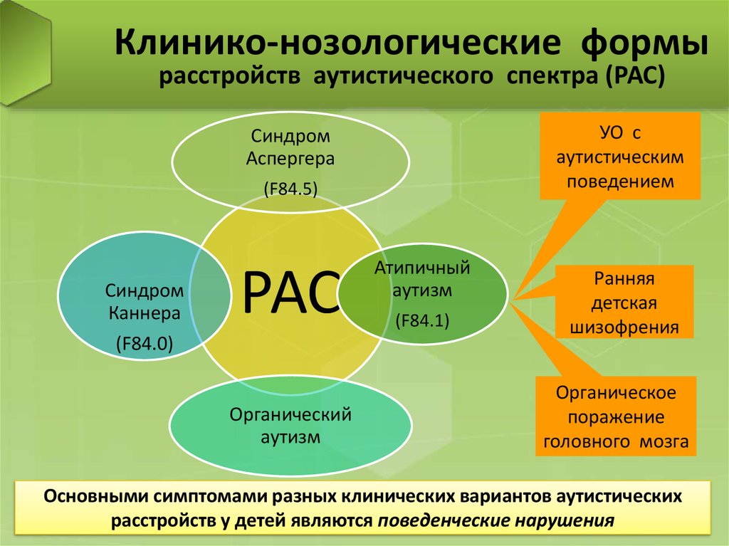 Расстройства аутистического спектра презентация