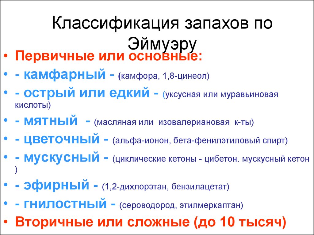 Классификация первичных. Классификация запахов физиология. Классификация первичных запахов. Классификация первичных запахов физиология. Классификация запахов Эймура.