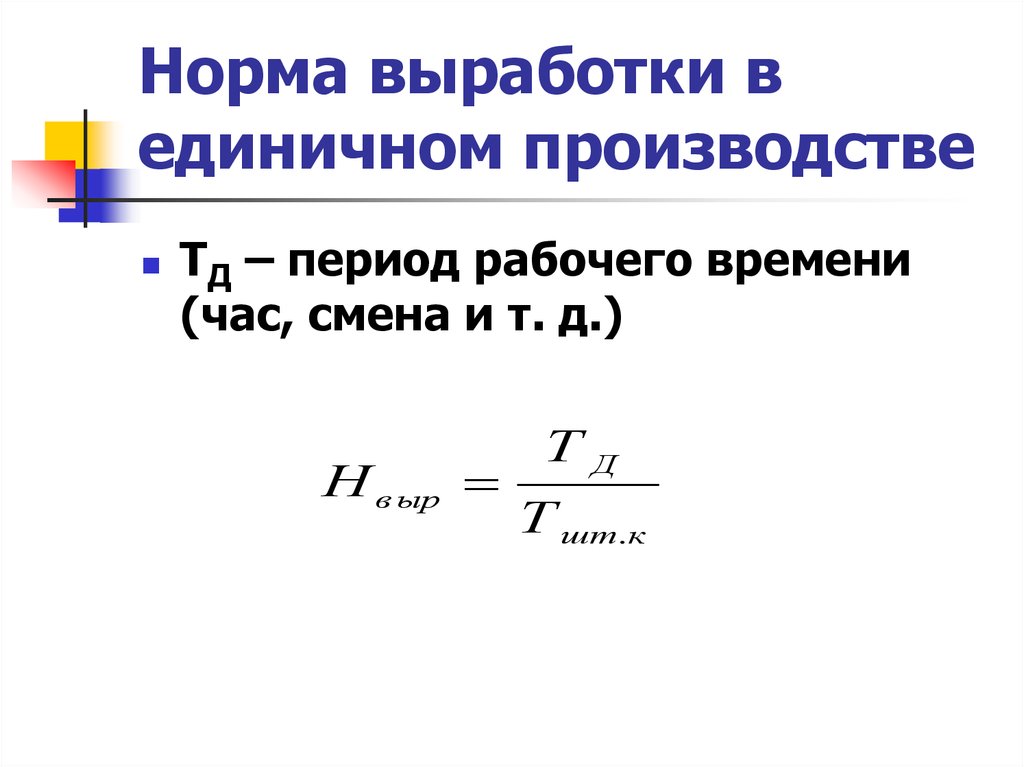 Единичные расходы