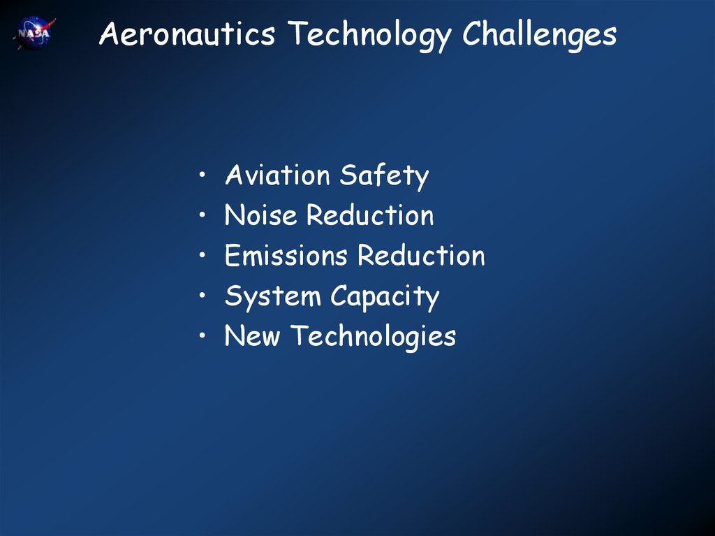 Aeronautics Technology Challenges