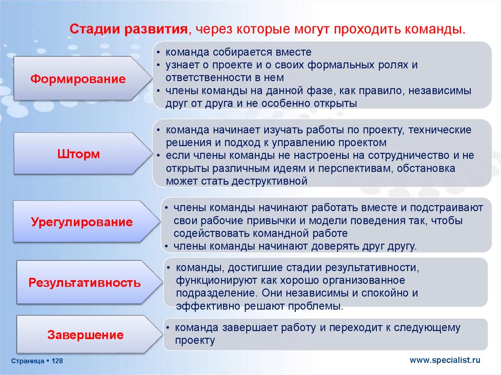 Управление командой проекта презентация