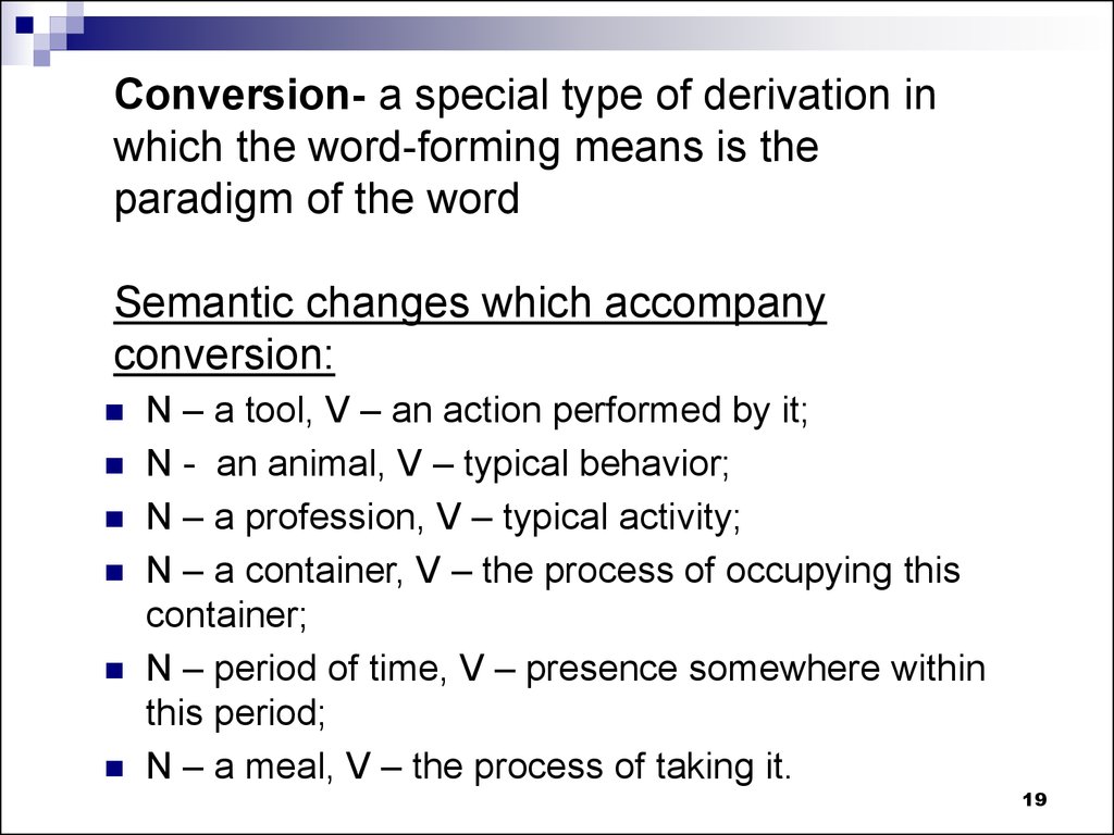 Types of word building