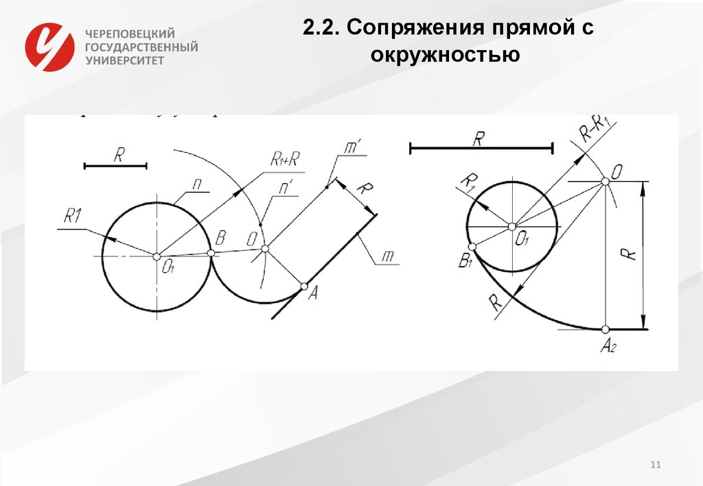 На чертежах отсутствуют сопряжения найдите эти места постройте центры и точки сопряжений