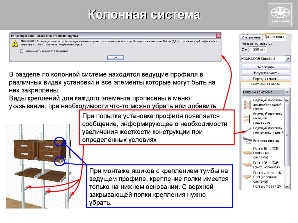 Колонная система