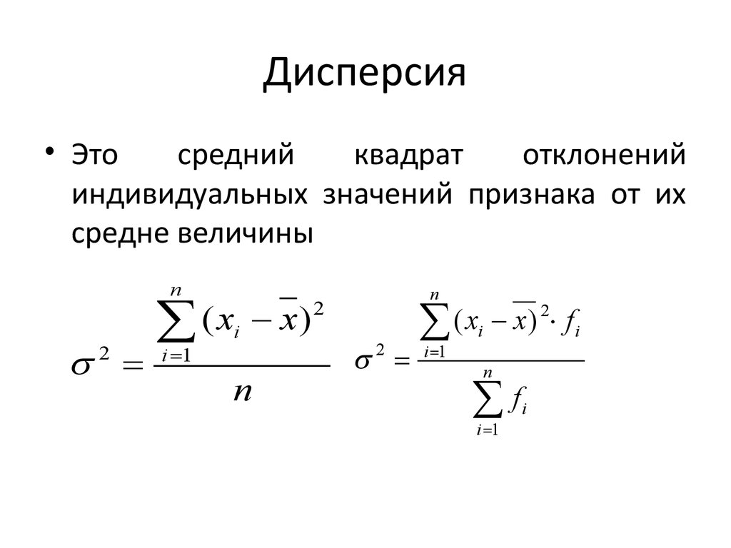 Величина отклонения