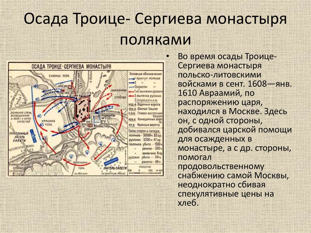 Осада троице сергиева монастыря