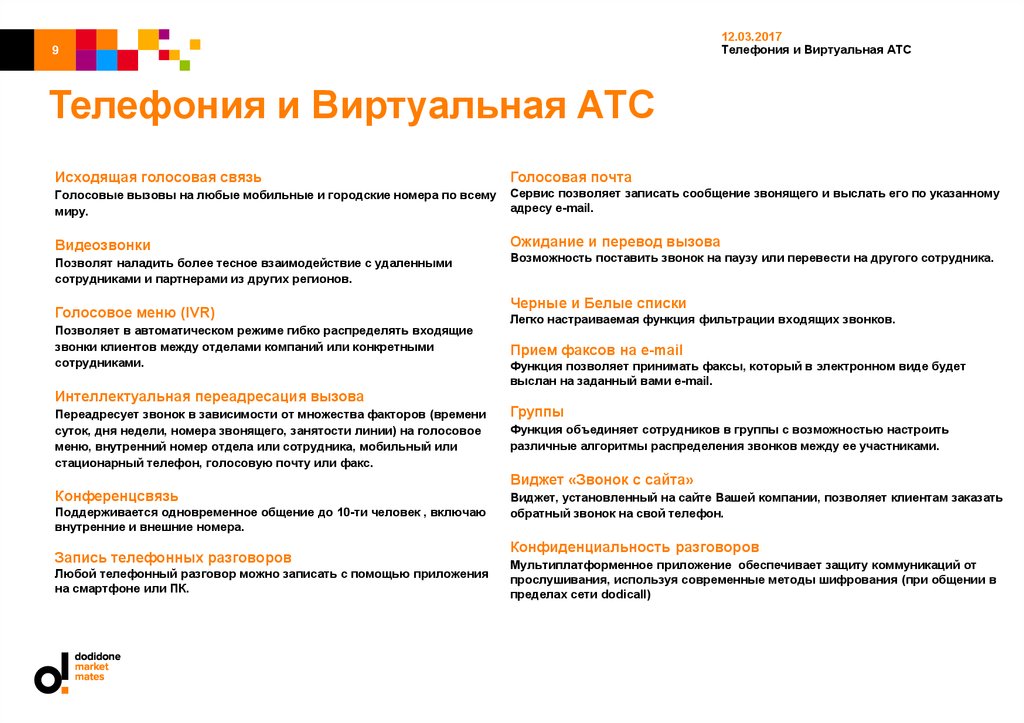 Телефония и Виртуальная АТС