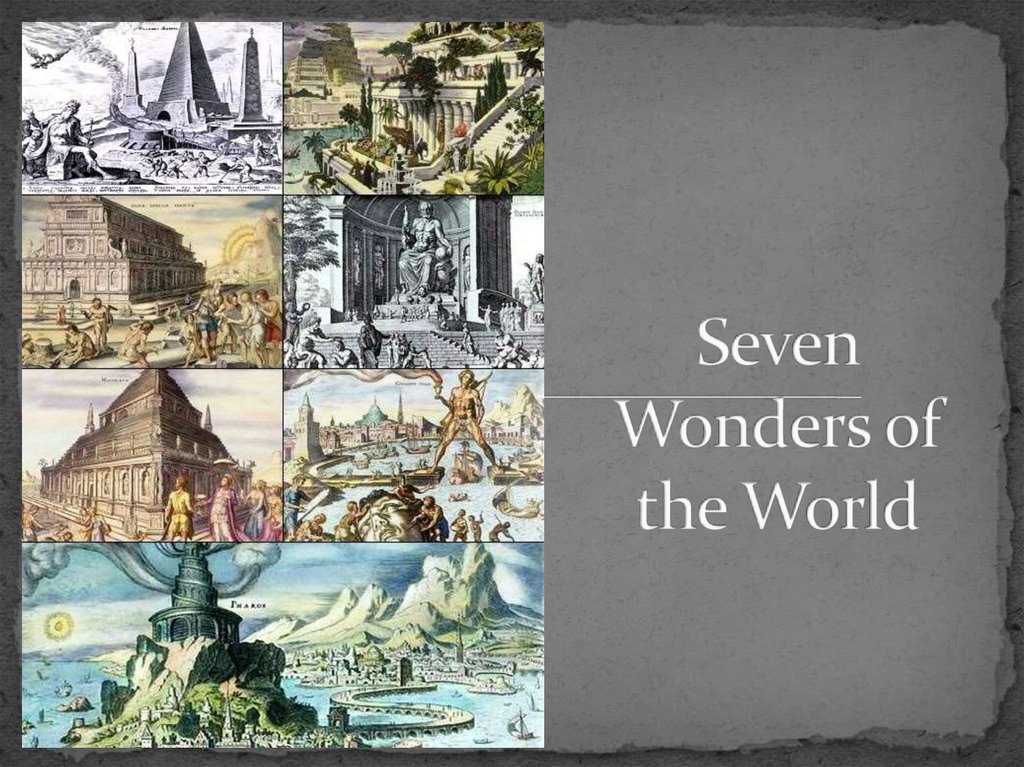 Seven wonders of the world are. Wonders of the World презентация. The 7 Worlds Wonders презентация. Seven Wonders of the World. Seven Wonders of the World презентация.