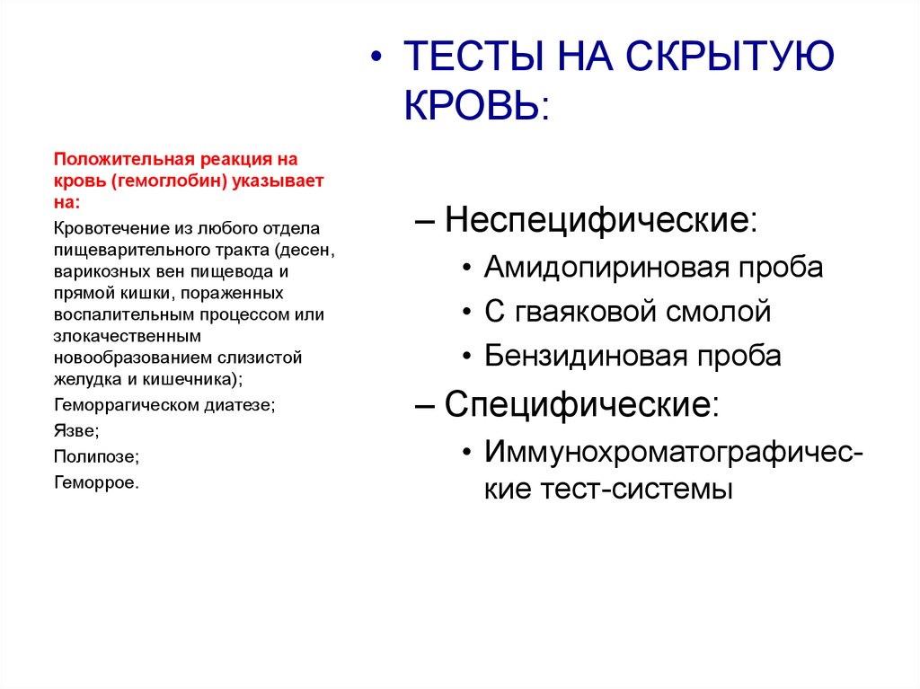 Наличие скрывать. Наличие скрытой крови положительная реакция. Пробоана скрытую кровь. Проба Вебера на скрытую кровь. Пробы для выявления скрытой крови:.