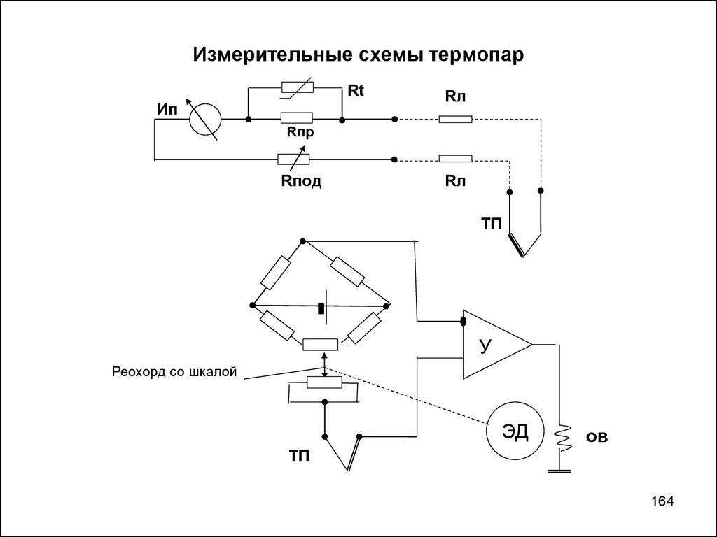 Имитатор термопары схема