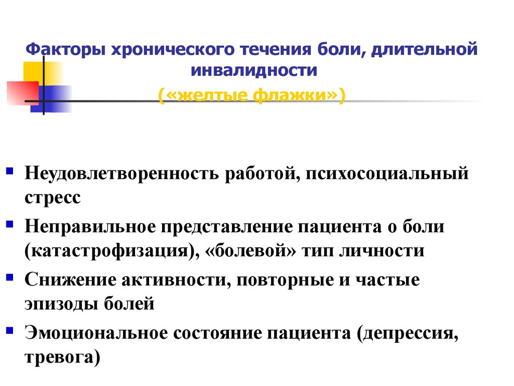 Боли в течении. Катастрофизация боли. Типы личности болевая. Факторы хронической боли. Желтые флажки хроническая боль в спине.