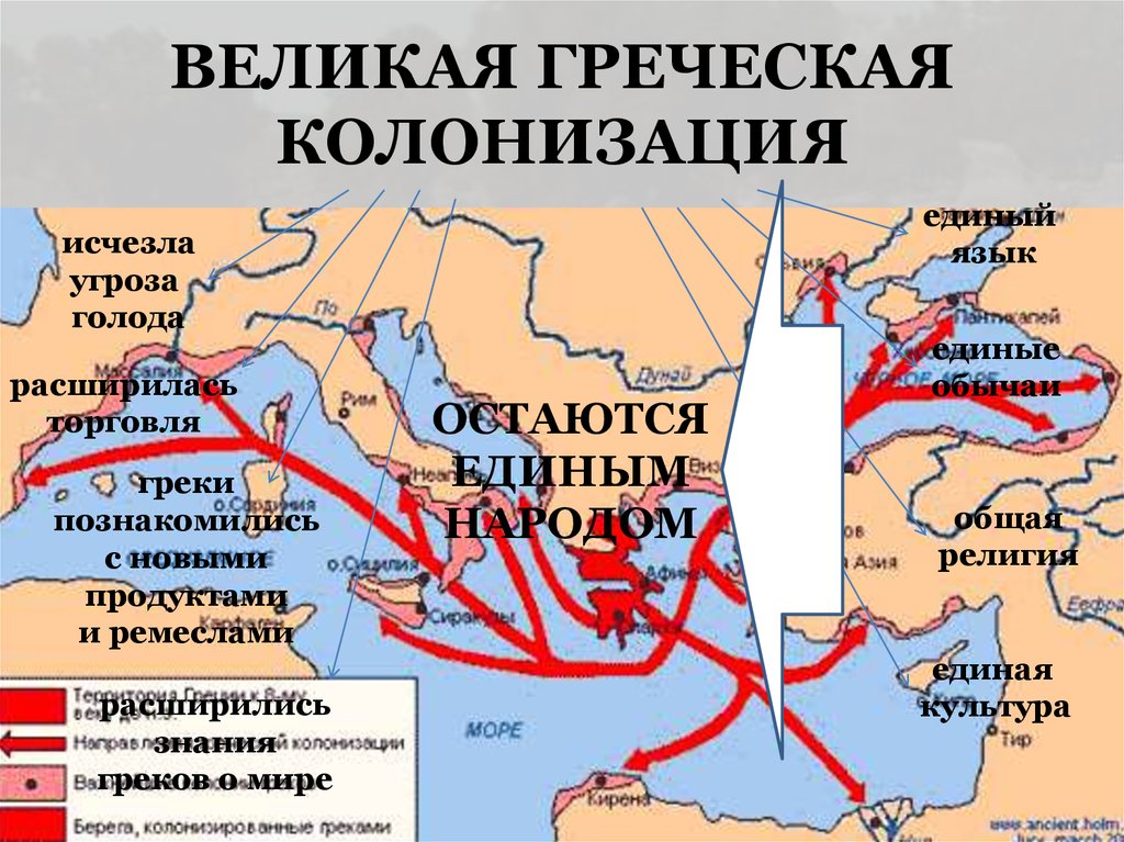 Греки основывали колонии на берегах каких морей