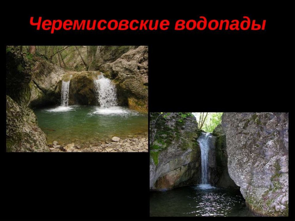 Карта водопадов крыма