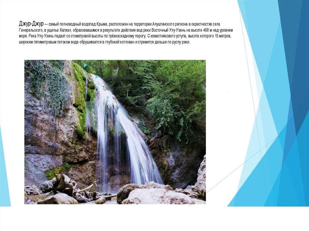 Какова высота водопада в крыму. Самый полноводный водопад Крыма. Водопад Джур-Джур в Крыму. Водопад Джур Джур высота над уровнем моря. Водопад малый Джур-Джур в Крыму.