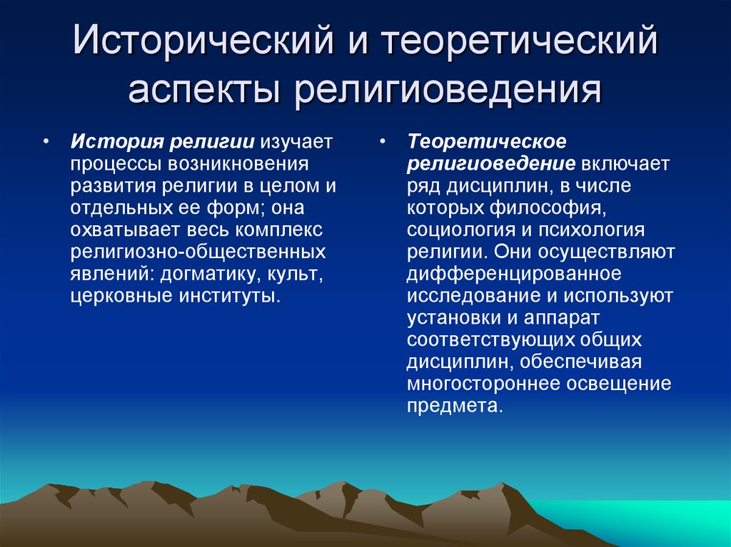 Теория аспектов. Развитие религии. Аспекты религии. Религиоведение презентация. Исторические формы развития религии.