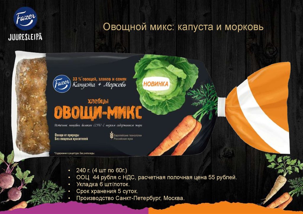 Микс овощной калорийность